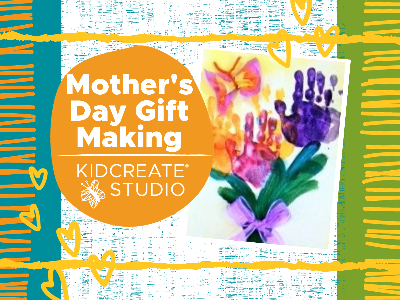 Kidcreate Studio - Johns Creek. Playdate with Mom- Flower Bouquet Keepsake Workshop (18M-4Y)